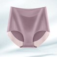 thumbnail image 2 of WILLBEST Calzones Para Niña Transpirable Que Absorbe La Microfibra Calzoncillos De Cintura Alta De Seda De Hielo Sin Fisuras Bragas Para Las Mujeres, 2 of 8