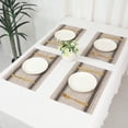 thumbnail image 7 of REGALWOVEN Placemats Set of 6 Vinyl Placemats for Kitchen Dining Table Decor Washable Heat Resistant Table Placemats Wipeable Table Mat Coffee 18*12in, 7 of 7