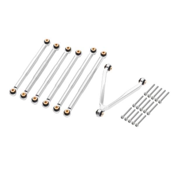 7 Piezas de Acoplamiento de Barra para Axial SCX24 AXI00001 1/24 Plata