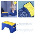 thumbnail image 2 of OULII Tabouret pour Toilette PP Bleu Design Compact 1 Pcs, 2 of 7