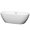 White / Brushed Nickel Trim, variant on Wyndham Collection Soho 68 inch Freestanding Bathtub in White with Polished Chrome Drain and Overflow Trim