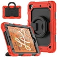 thumbnail image 2 of TECH CIRCLE Case for Apple iPad Mini (7.9") Tablet - [Built with Screen Protector] Heavy Duty Protection Rugged Case with Kickstand Portable Handle Drop Proof Cover, Red, 2 of 10