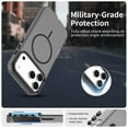 thumbnail image 6 of Allytechgroup for Apple iPhone 15 Pro Max Protective Case, [Compatible with Magsafe] Magnetic Back Cover PC+TPU Anti-Scratch Shock-Absorbent Anti-Fingerprint Matte Lightweight Non-Slip, Black, 6 of 7
