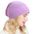 thumbnail image 2 of ZNQHFRE Women Thin Slouch Beanie Turban Hat, Lightweight Sleep Cap, Postpartum Maternity Head Wrap Hat For Indoor Air‑Condition Room Daily Use, 2 of 3