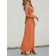 thumbnail image 2 of Vestido largo CUPSHE naranja con cuello en V sin mangas para mujer XS, 2 of 4