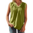 thumbnail image 6 of Tank Tops for Women Double V Neck Lace Inner Sleeveless Summer Tops, 6 of 6