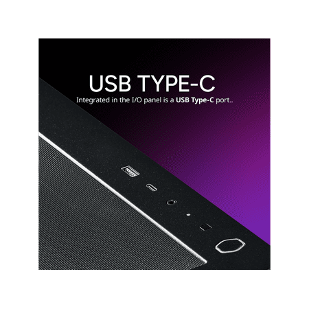 Cooler Master Elite 502 ATX High Airflow Minimalist PC Case, 410mm GPU Max, Compatible RTX 5090|RX 7090 XT, 360mm AIO Max, Type C, Tempered Glass, Triple 120mm aRGB PWM Fan, Intakes Grill