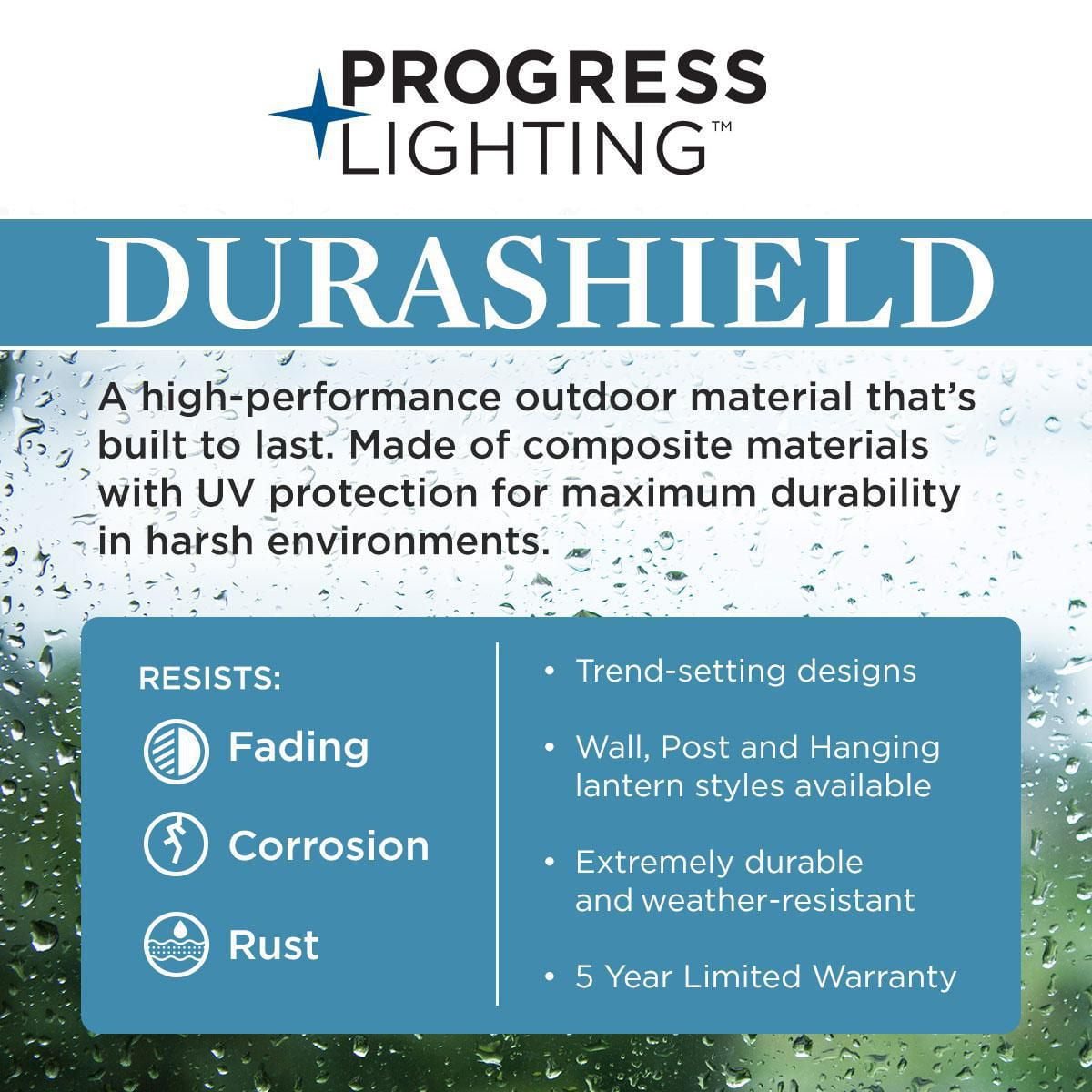 P540033-028-Progress Lighting-Gables - 1 Light Outdoor Post Lantern made with Durashield for Coastal Environments-Satin White Finish
