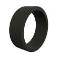 thumbnail image 2 of Men s Basic Flat Silicone Ring, Black - Size 11, 2 of 3