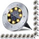 thumbnail image 1 of Luces solares de suelo Rayolon impermeables, paquete de 16 unidades, luz cálida, 1 of 7