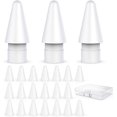 thumbnail image 1 of Delidigi 3 Pack iPencil Tips Replacement High Sensitivity Nibs [ Added 20 Pack Silicone Tips Cover] for Apple Pencil, 1 of 5