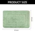 thumbnail image 3 of Tripumer Chenille Shaggy Bathroom Mat Carpet Extra Thick Soft Absorbent Rugs for Bathroom Floor Tub Shower Light Green, 3 of 7