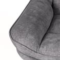 thumbnail image 5 of Pmango 360°Free Swivel Accent Chair Set of 2 for Living Room, Slightly 20°Rocking, 24" High Backrest Upholstered Armchair, Ergonomic Design, Chenille Breathable Soft Fabric Modern Single Sofa, Gray, 5 of 9