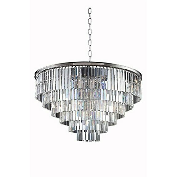 Elegant Lighting Sydney 44" 10 Light Royal Crystal Chandelier