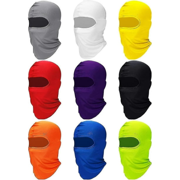 9 Pieces Ski Mask For Men Full Face Cover Uv Sun Protection Face Mask Balaclava