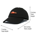 thumbnail image 4 of DALIX Race Car Hats Dad Hat Baseball Cap Embroidered Custom Cotton Caps in Black, 4 of 7