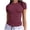 Wine, variant on Staron Women's Short Sleeve T-Shirt Solid Color Crewneck Casual Pullover Top Plus Size Fashion Basic Tee, Army Green S