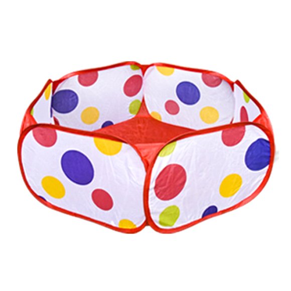 Baby Ocean Ball Pool Kids Ocean Pit Pool with Basketball Hoop Foldable Toddler Ball Ocean Tent