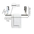 thumbnail image 4 of Evelots Barra Con Gancho Para Toallas Sobre La Puerta Del Gabinete - Cocina Baño - Paquete De 2 - Soporte Para Toallero De Mano - Puerta Interior O Exterior - Acero Inoxidable Cepillado - Sin Óxido -, 4 of 5