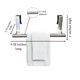 thumbnail image 4 of Evelots Barra Con Gancho Para Toallas Sobre La Puerta Del Gabinete - Cocina Baño - Paquete De 2 - Soporte Para Toallero De Mano - Puerta Interior O Exterior - Acero Inoxidable Cepillado - Sin Óxido -, 4 of 5