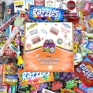 RETRO CANDY YUM ~ Care Package Assortment Gift Box Nostalgic Candy Mix from  Childhood for Man or Woman Jr