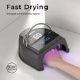 thumbnail image 2 of Gelpal Lámpara de uñas LED UV inalámbrica profesional de 80 W, luces UV para uñas con 45 cuentas y batería recargable, secador de uñas de gel LED portátil, máquina de esmalte de uñas para salón o hoga, 2 of 5