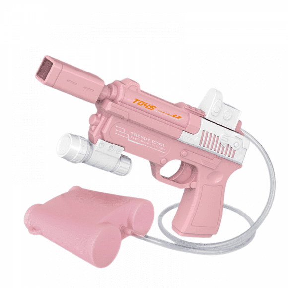 New Glock Electric Water Gun for Kids & Adults , Automatic Water Gun Toy,Swimming Pool Party Games，Pink+White