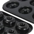 thumbnail image 4 of Woeilo Nonstick Donut Pan Cake Mold, Mini Carbon Steel Doughnut Baking Tray/Mould for Cookie, Muffin Bakeware Kit, DonutsBagels Doughnuts Biscuit Cake Baking Tray Maker Pan (12-Cavity) Black, 4 of 5