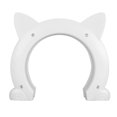 thumbnail image 4 of Porte Intérieure de Chat, Forme Unique Porte de Trou de Chat Installation Facile pour le Mur pour Chiot Blanc, Noir, Brun, 4 of 8