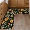 thumbnail image 2 of Sunflower Kitchen Mat Sets 2 Piece Farmhouse Anti Fatigue Waterproof Stain Resistant Floor Rug Non S Laundry Room Rug - 17x29 and 17x47 Inch, 2 of 6
