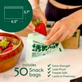 thumbnail image 5 of Compostable* Snack Size Food Storage Bags (50 Eco Zip) Freezer and Leak Proof, Also Available Gallon, Quart and Sandwich Size Bags, 5 of 5