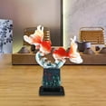 thumbnail image 4 of Tongina Carp Lucky Ornament ,Carp Decoration ,Creative Feng Shui Sculpture, Fortune Lucky Figurine for Shop Home Decoration A, 4 of 7