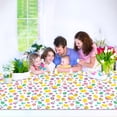 thumbnail image 4 of KCEHTA Easter Tablecloth, 54"x108" Easter Bunny Tablecloth, Easter Egg Tablecloth, Plastic Disposable Rectangle Easter Table Cloth for Picnic Kitchen Dinner Table Birthday Easter Party Tablecloth, 4 of 6