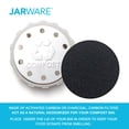 thumbnail image 4 of Jarware Mason Jar Tapa de acero inoxidable para abono para tarros de boca ancha con 4 filtros de carbón, 4 of 5