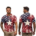thumbnail image 4 of UorisanigoStar American Flag Matching Couple Outfits Golf Shirts for Men Size M Short Sleeve Dry Fit Casual Shirts and Womens Short Sleeve Golf Dress with Shorts Pockets Tennis Dresses, 4 of 8