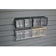 HandiWall Handi Up Tilt Bin Modular Storage for Slatwall Panels (Black)