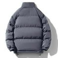 thumbnail image 4 of IYTR Fashion Casual Warm Down Coats with Pocket Long Sleeve Jacket Zipper Stand-up Collar Mens Winter Jacket Solid Color Gray XXL, 4 of 4