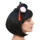 thumbnail image 2 of Peluca Geisha Glamour Witty Emporium negra corta con flequillo, 2 of 6