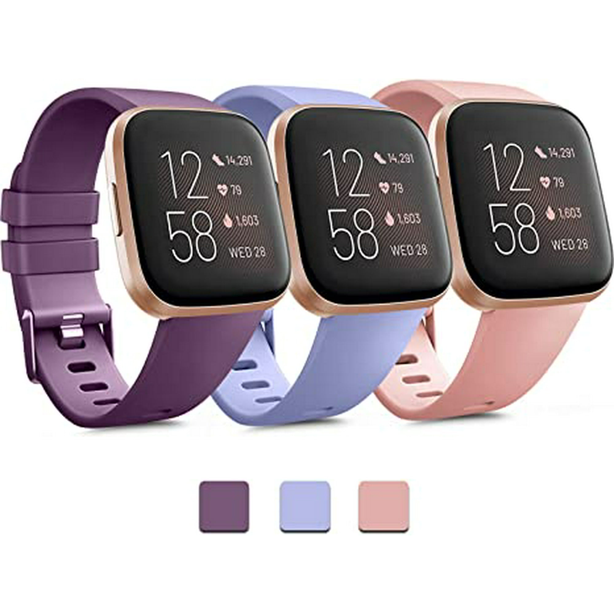 Fitbit versa plum leather band outlet