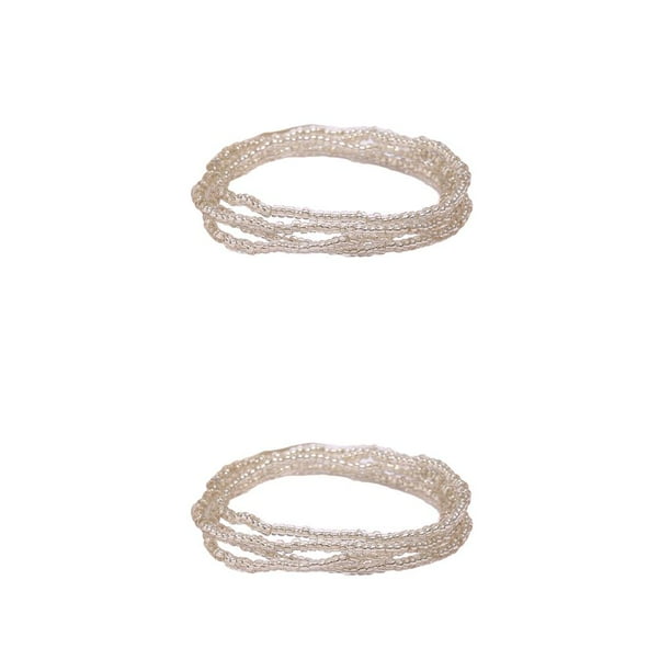 Qarigey Cuentas Cadena de cintura Adorno de vestido Accesorio de moda Vestir en la playa al aire libre Cadenas para el vientre Joyas para el Tipo 11 2piezas