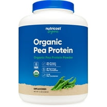 Nutricost Organic Pea Protein Isolate Powder (5LBS) - Unflavored, Gluten Free, Non-GMO, Vegan