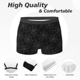 thumbnail image 2 of Men's Boxer Briefs, white Spiderweb cobweb black print Soft Comfy Mens Underwear Boxer Briefs Breathable With Widen Waist, 2 of 7