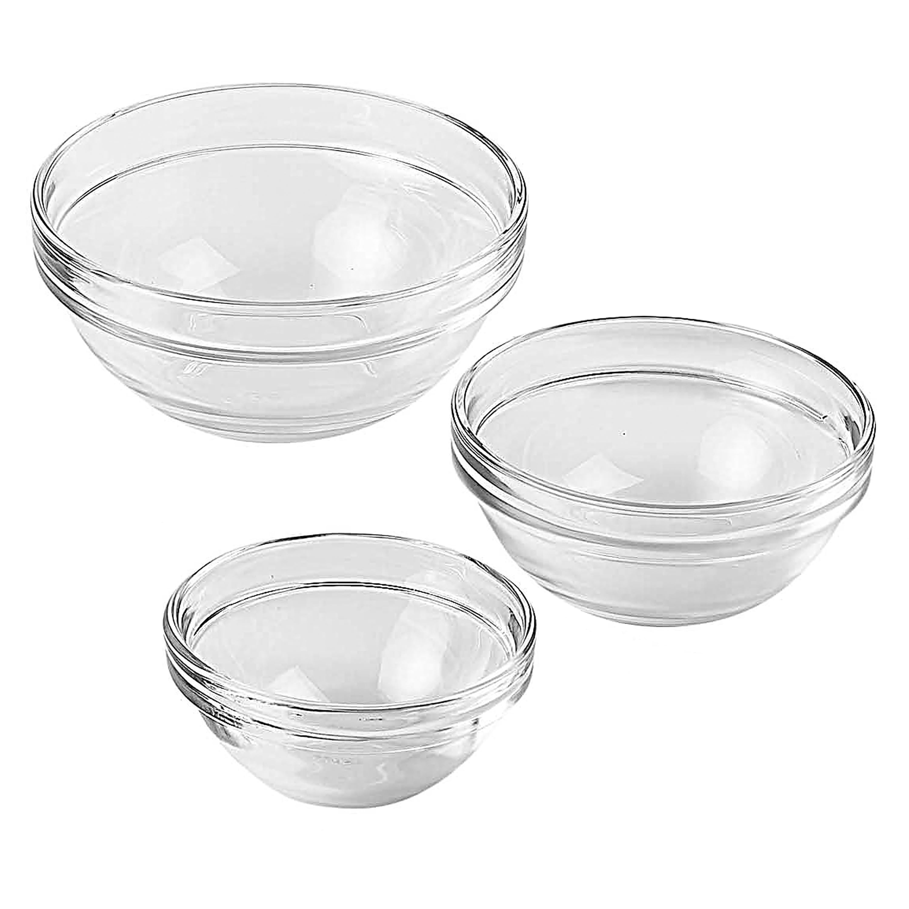  Oggi Set of 3 x Glass Pinch Bowls - 4oz with Clip Lids, Ideal  as Salt and Pepper Bowls, Storage Bowls with Lids, Condiment Bowls, Mini  Bowls, Prep Bowls for Cooking