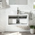 thumbnail image 6 of Eviva Santa Monica 36" Ash Wall Mount Bathroom Vanity w/ Solid Surface Sink, 6 of 7