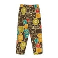 thumbnail image 5 of Goofa Robot and Monsters Printed Soft Pajama Pants for Women, Wide Leg Comfy Casual Lounge Yoga Pants-XX-Large, 5 of 9