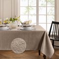 thumbnail image 1 of Elrene Home Fashions Continental Solid Texture Mantel Resistente A Las Manchas Y A Las Arrugas, 52.0 X 70.1 In, Rectangular, Color Topo, 1 of 5