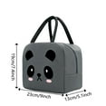 thumbnail image 5 of Kitchen Utensil Set Lunch Bag Insulated Thermal Food Storage Bag Portable Travel Working Bento Box, Gray, 5 of 5