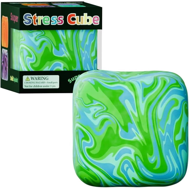 Fidget Toys Squishy Stress Cube, Stress Balls for Kids Adults Squishies Stress Relief, Ice Squishy Cube Sugar Balls, High Density Squeeze Balls for Students Calming