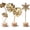 Style 1, variant on Homaryx Gold Metal Leaf Sculpture Set, 3D Botanical Table Decor for Living Room Office Shelf, Monstera Feather Ginkgo, 3-Piece