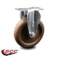 thumbnail image 2 of 5 Inch High Temp Glass Filled Nylon Wheel Rigid Top Plate Caster Service Caster, 2 of 2